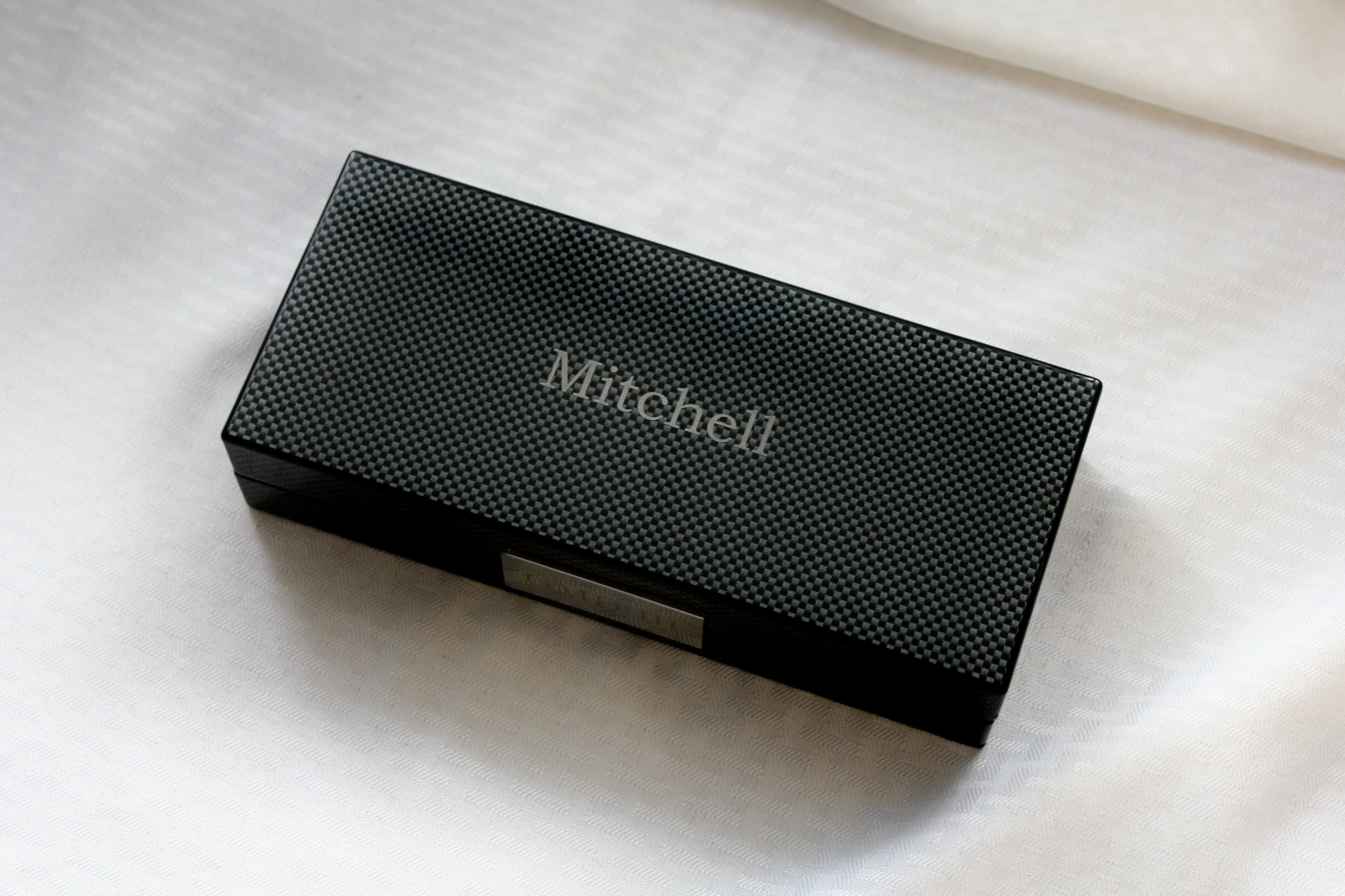 Carbon Fiber Box with Silver