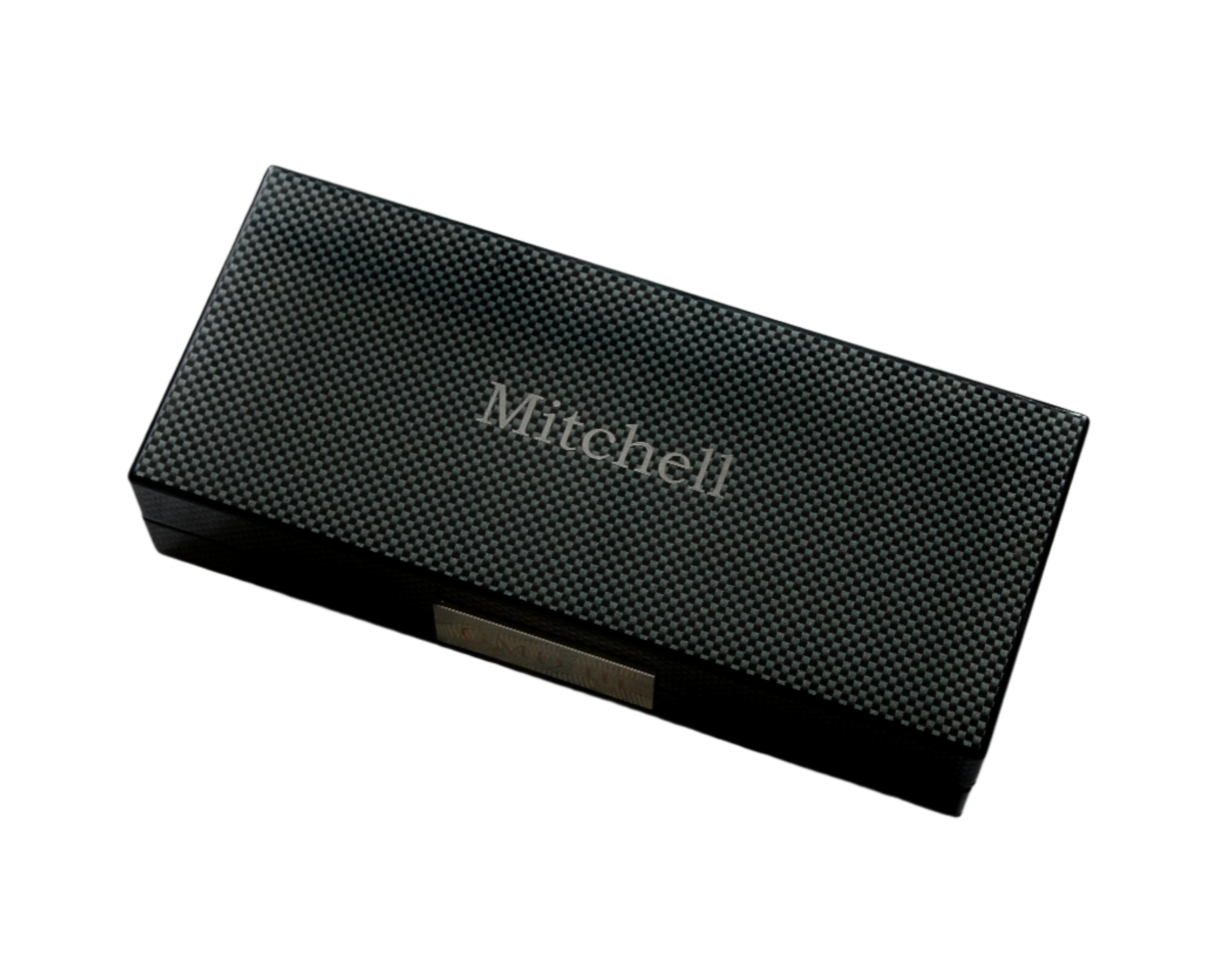 Carbon Fiber Box with Silver