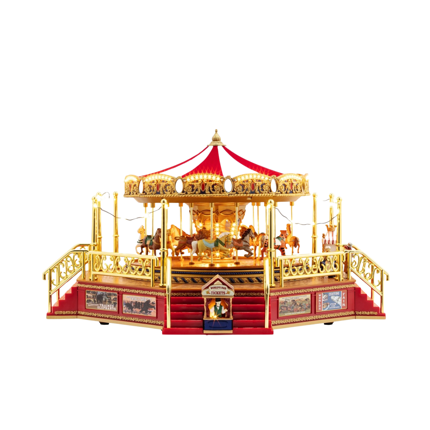 Animated World's Fair Boardwalk Carousel