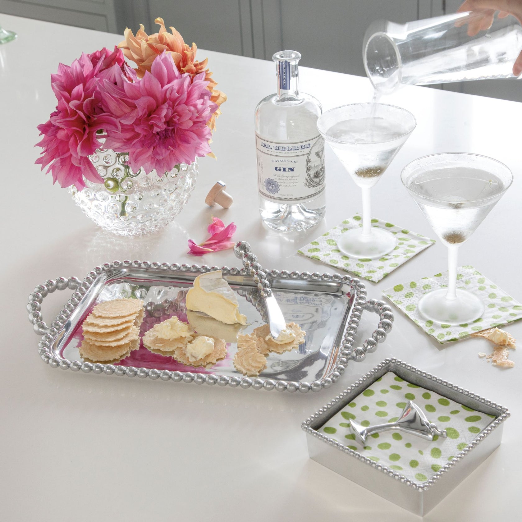 Pearled Medium Serving Tray