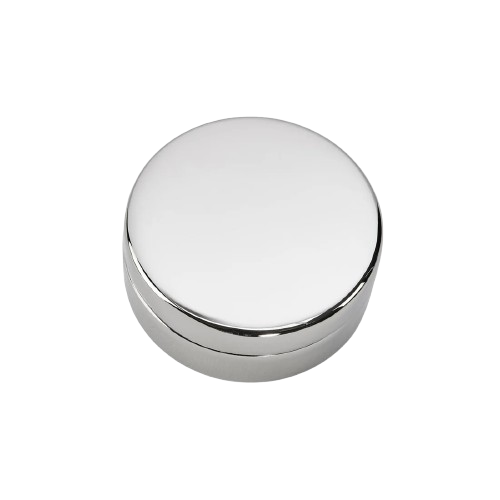 Small Round Nickel Keepsake Box